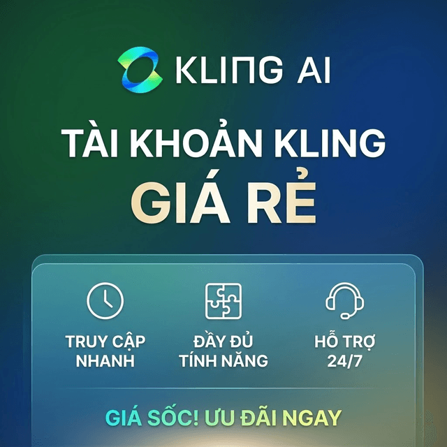 Tài khoản Kling AI Giá Rẻ Có Sẵn Credit  - Mua hộ