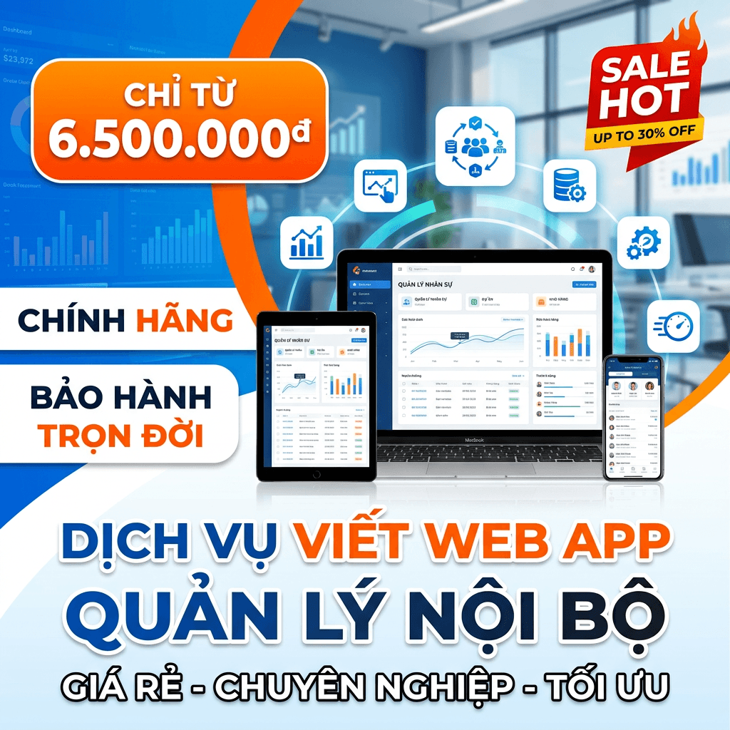 Dịch Viết Web App quản lý nội bộ - Giá Rẻ - Chuyên nghiệp